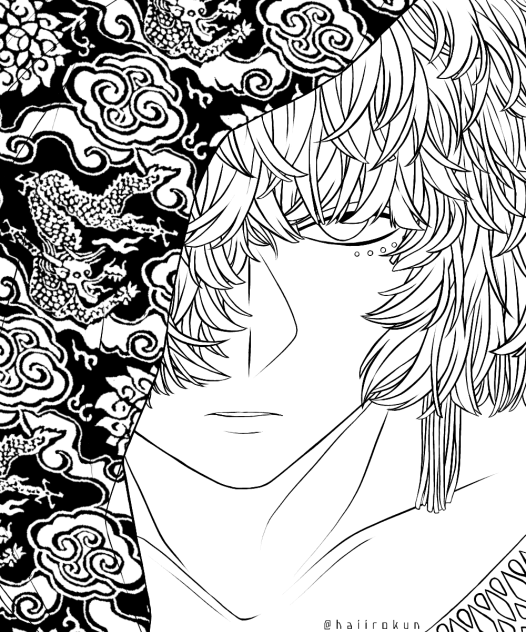 オリキャラ１０（塗り絵）