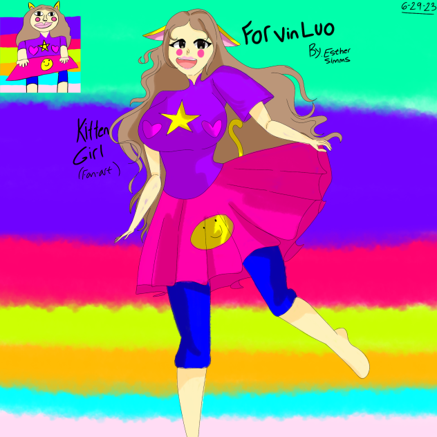 Fanart for Vin Luo [Kitten girl]