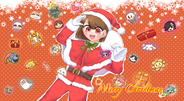 遅刻クリスマス絵