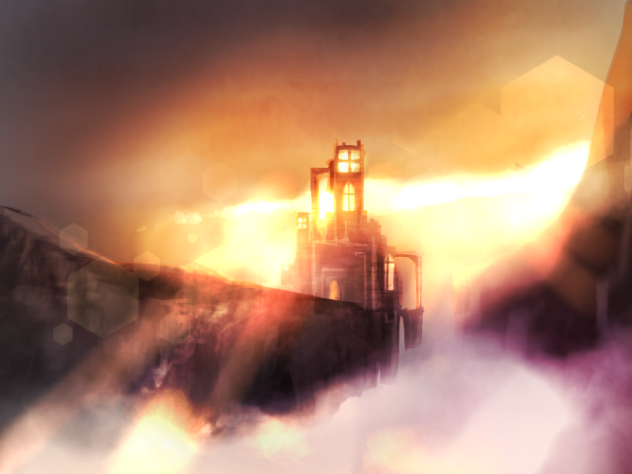speed painting -Towering castle(そびえたつ城)