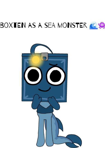 boxten as a sea monster 👾 🌊