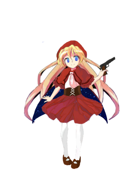 東方立ち絵改変エレン(赤ずきん風)