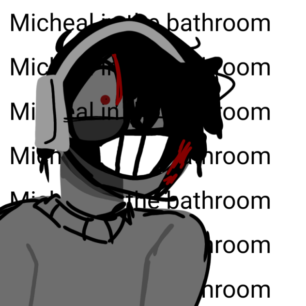 MICHEAL IN THE BATHROOM MICHEAL IN TH-