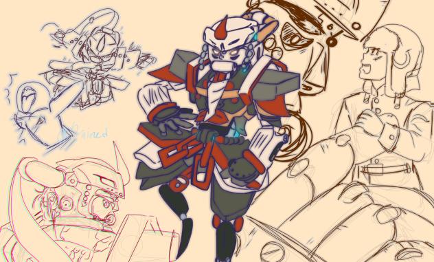 Ex-War machine doodles