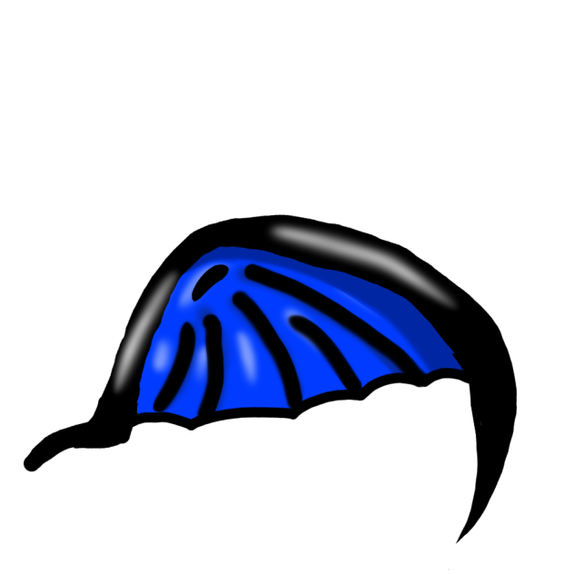 Blue wing