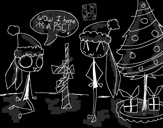 Xd (vib ribbon fanart)