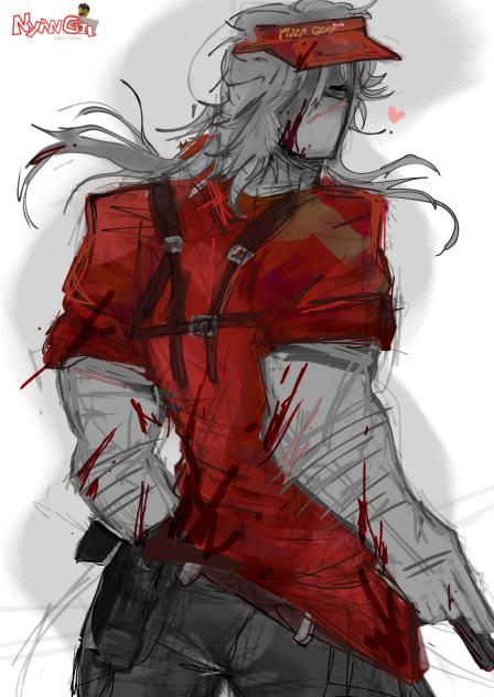 Remake of a Pizza guy fanart i made lol