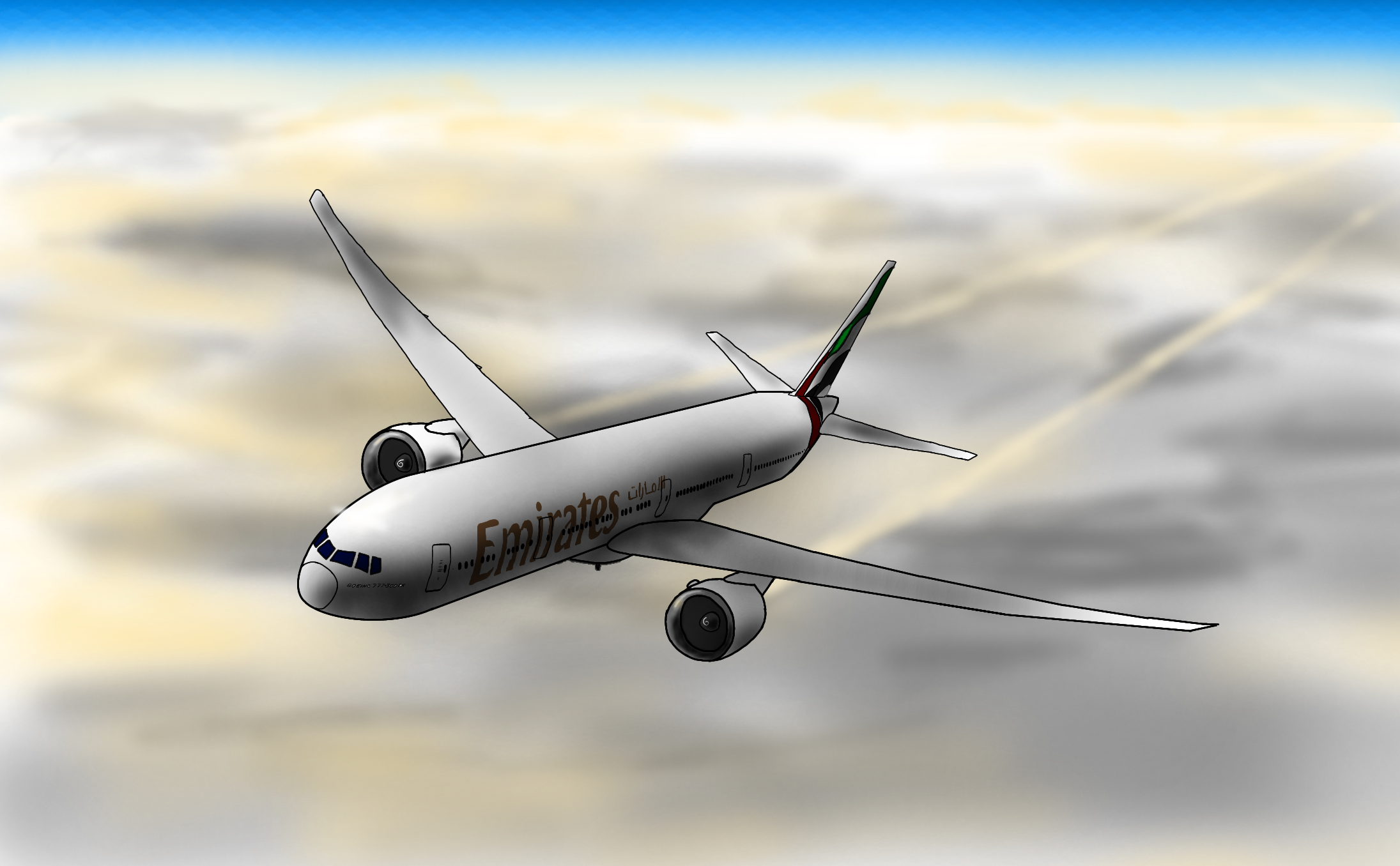 Boeing 777 - ibisPaint
