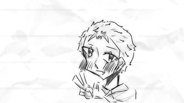 アナログでよく描くやつ