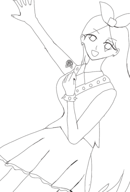 【線画】Alice in Punk Rock Land