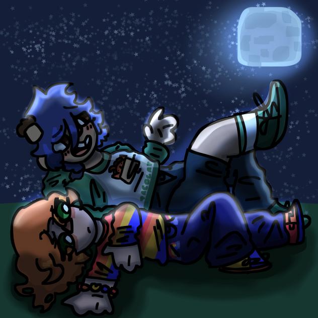 A midnight chat