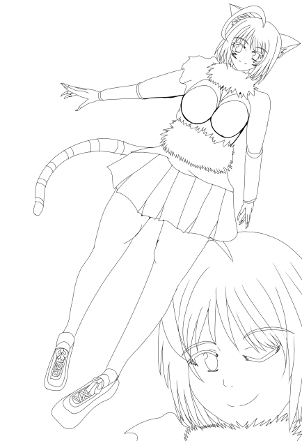 ディラさんの線画