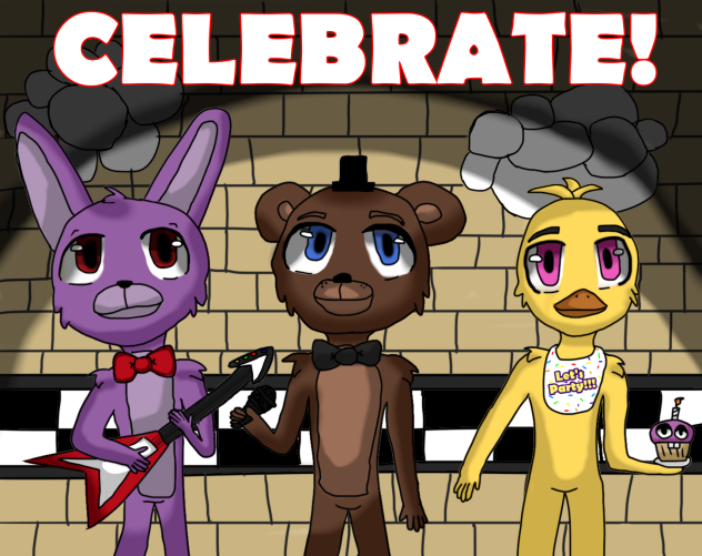 FNAF 1 Celebrate! poster