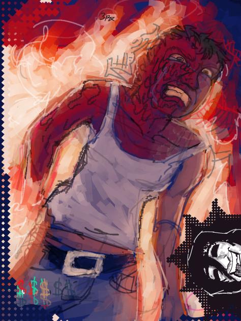 (tw)through the fire n flames - ibisPaint