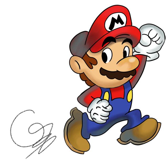 Mario Drawing bc I was bored
