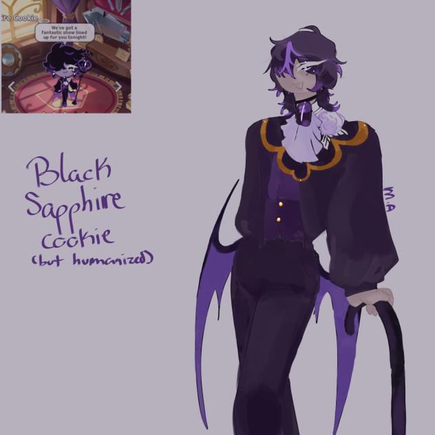 Black sapphire cookie
