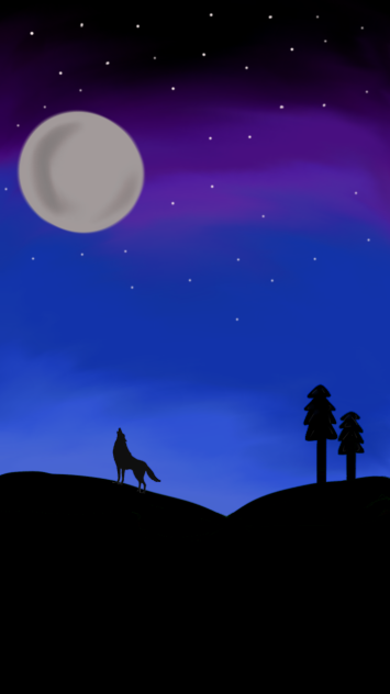 Night sky - ibisPaint