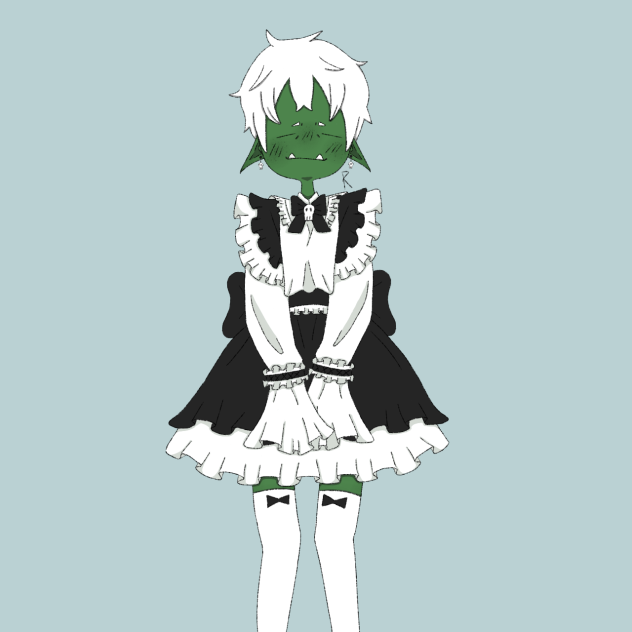 Femboy goblin maid - ibisPaint