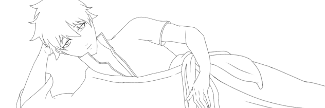 線画 ヘッダー用銀ちゃん