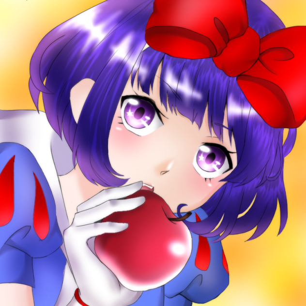 塗り絵  白雪姫3  塗らせて頂きました
