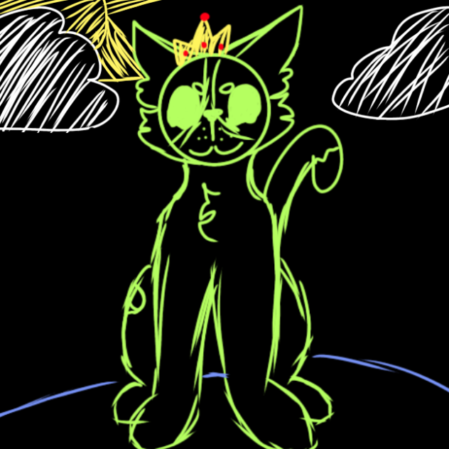 Attempt on a kiddish style neon drawing