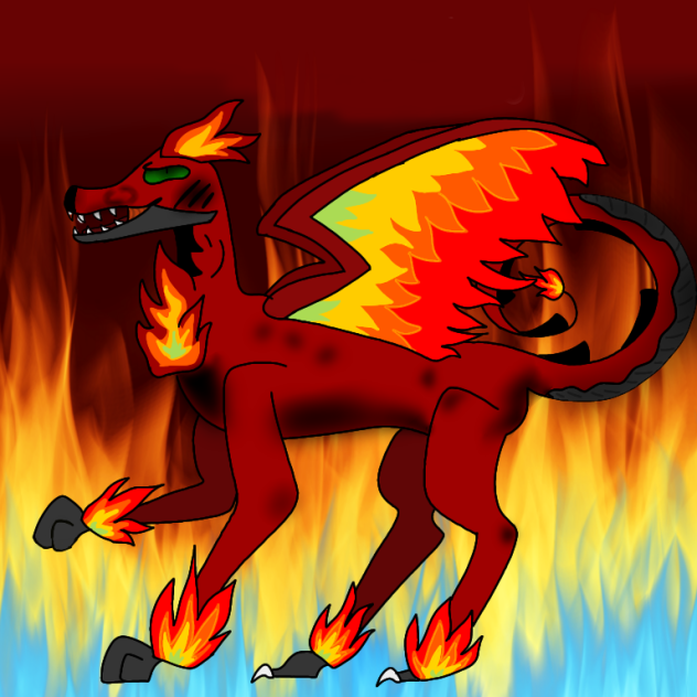 A Dragon Drawing - ibisPaint