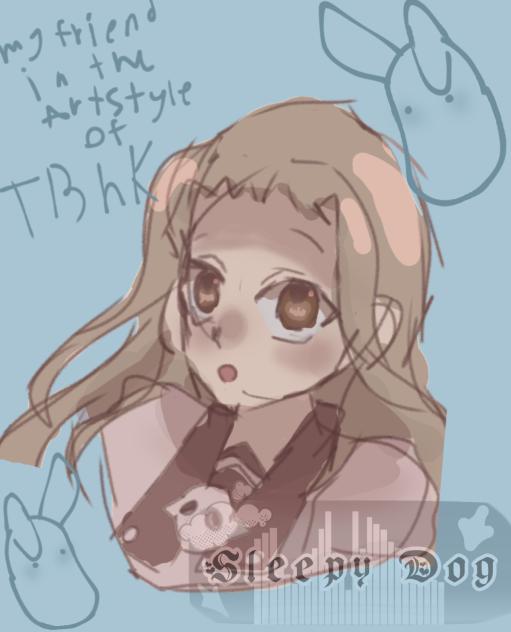 my friend in the style of TBHK