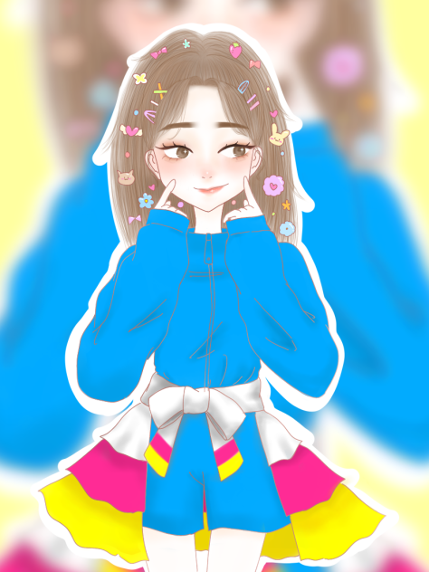 ポップな女の子