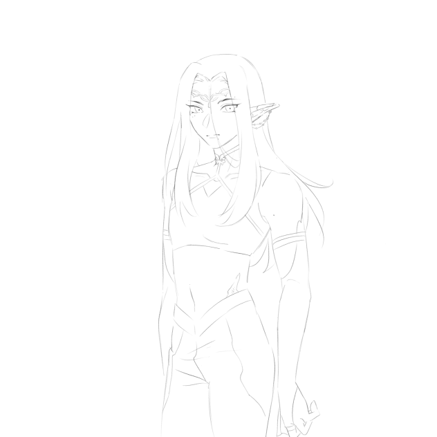 Azel.hair.down.sketch