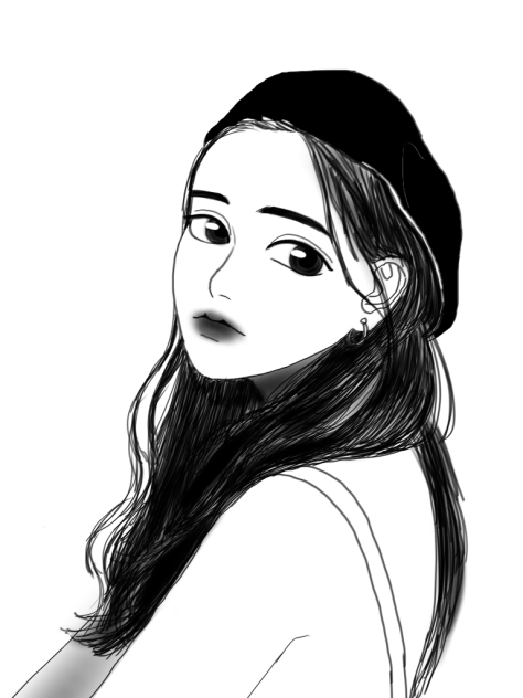 예림 사진 보고 그리기