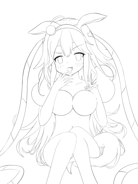 ウマ娘 タマモクロス 色塗り