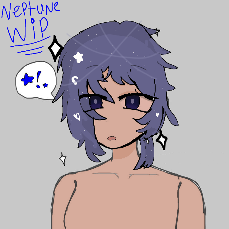 Neptune WIP#1 - ibisPaint