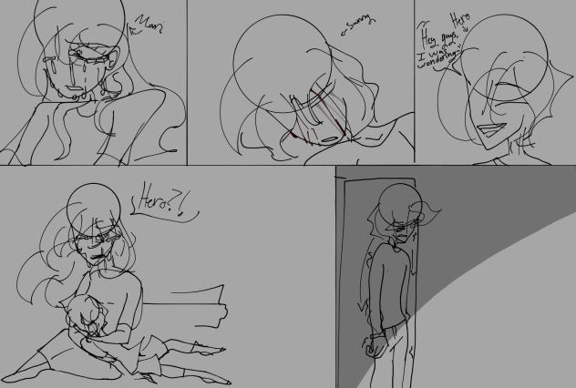 OMARI AU comic (tw blood dead body)