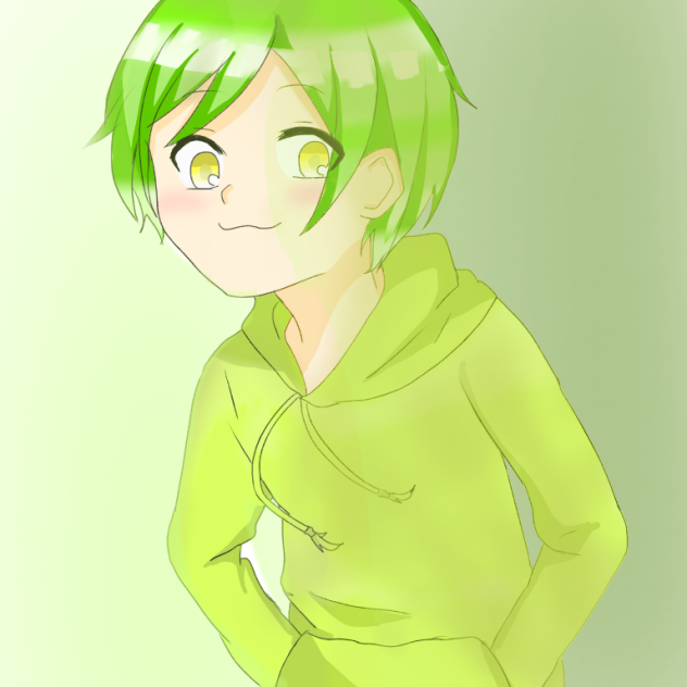 緑の男の子