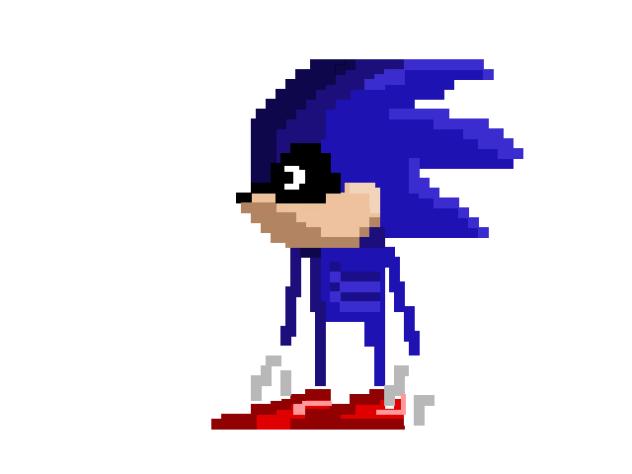 Pixel Shin Sonic Idle