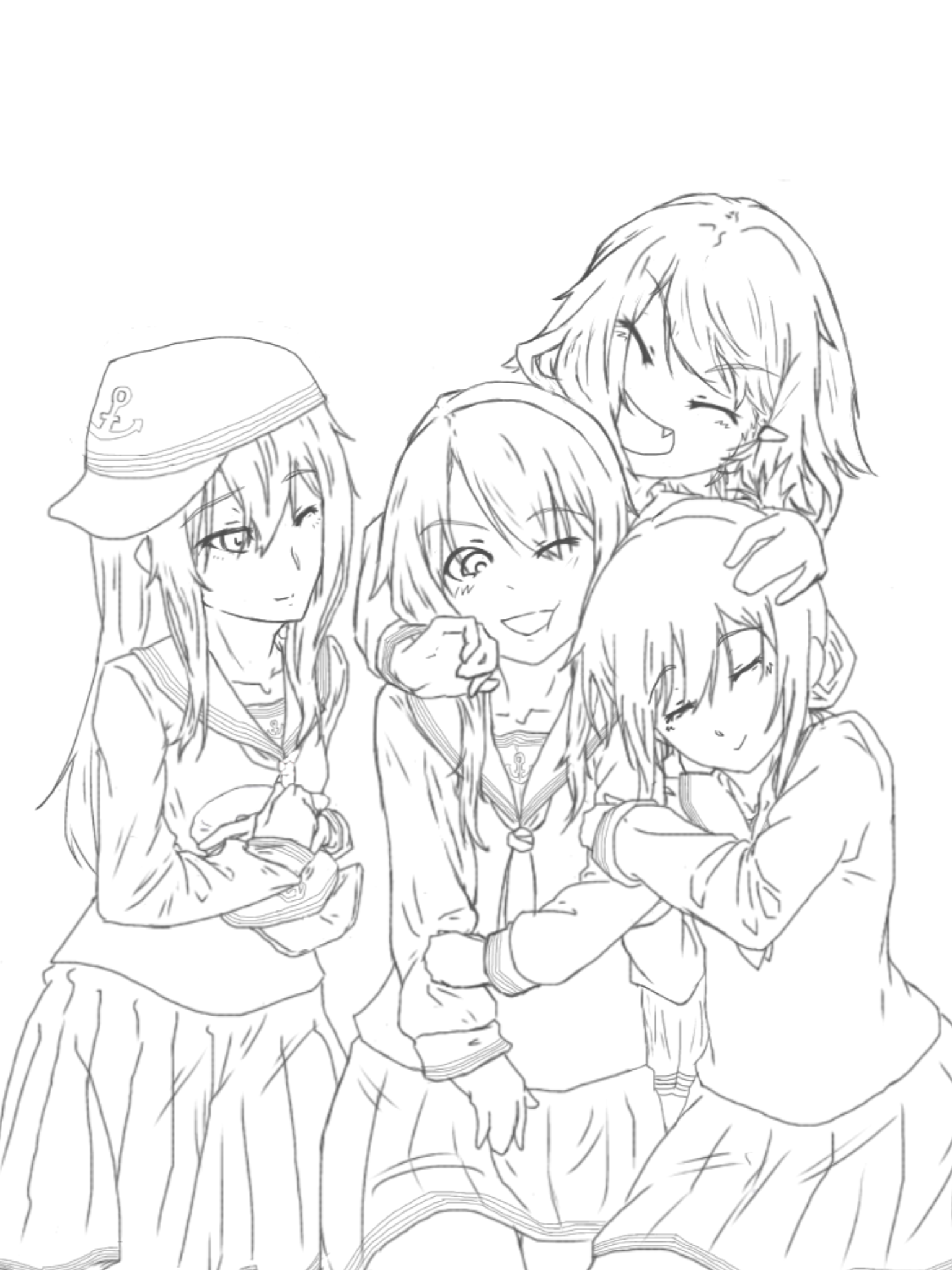 塗り絵素材(艦これ) - ibisPaint
