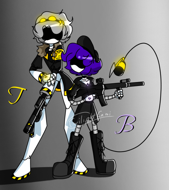 T and B