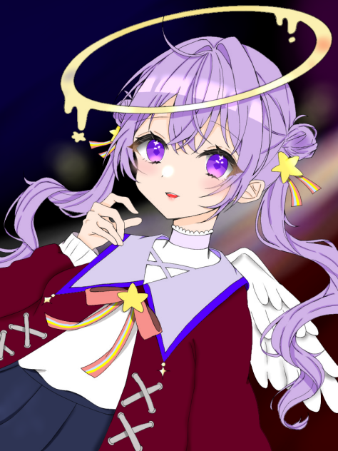 フリー線画塗ってみた