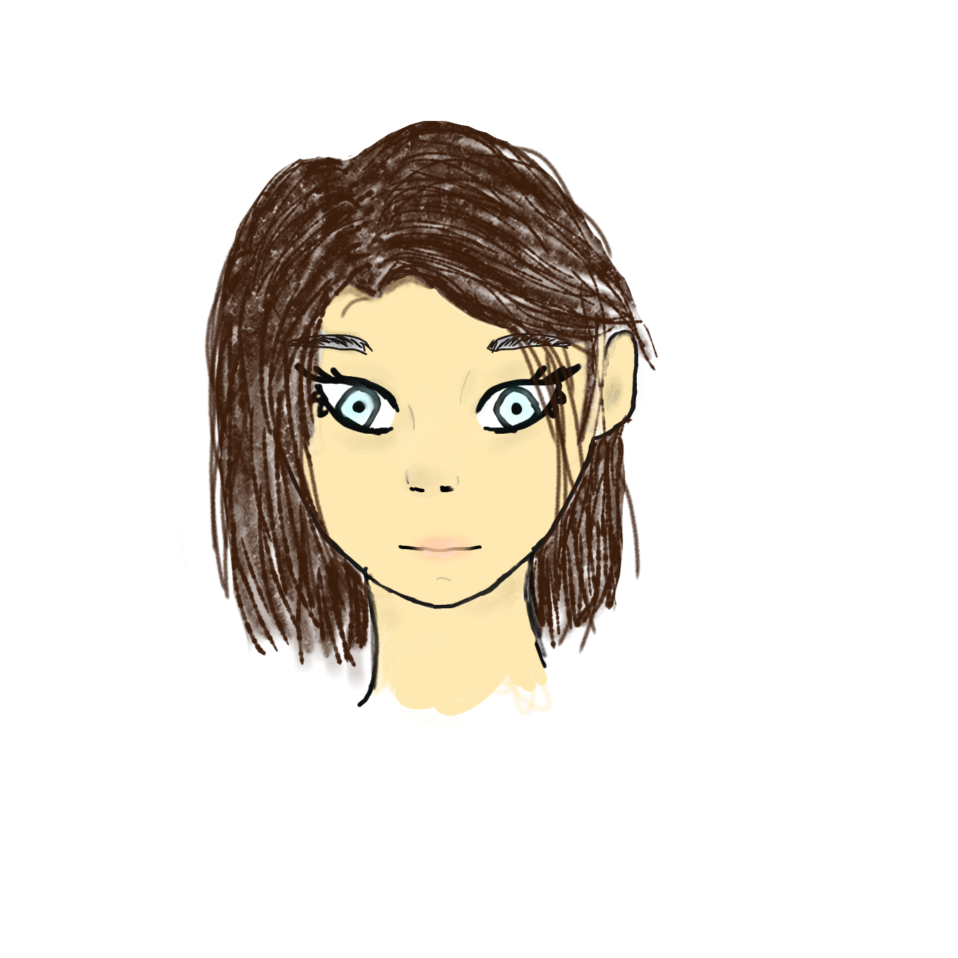 мой первый рисунок в паинте. - ibisPaint