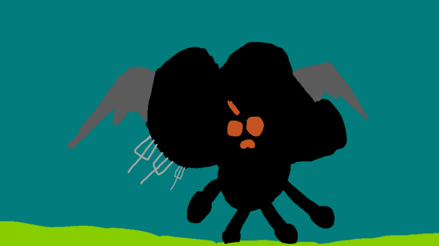 Demon 4 stabbed by forks