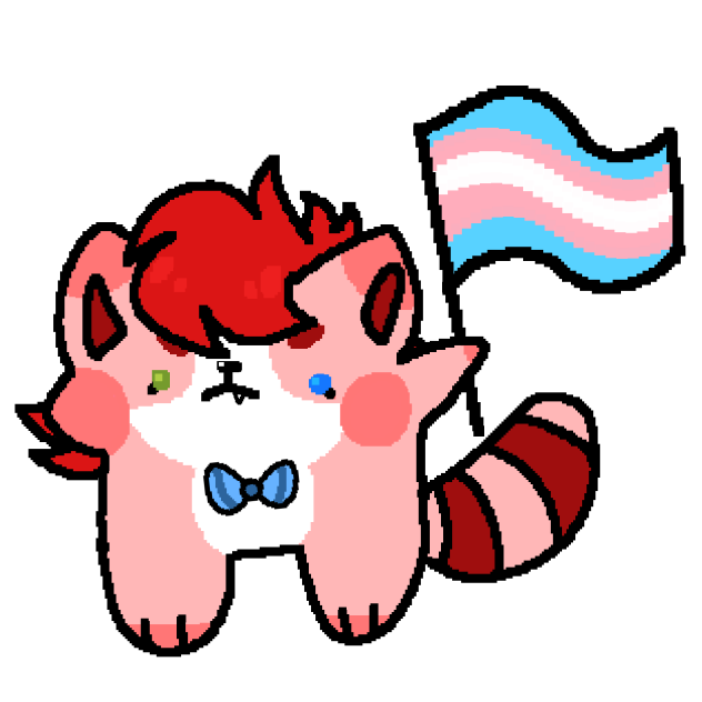 Trans Rights! - My Fursona Doodle