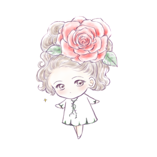 薔薇の妖精イラスト