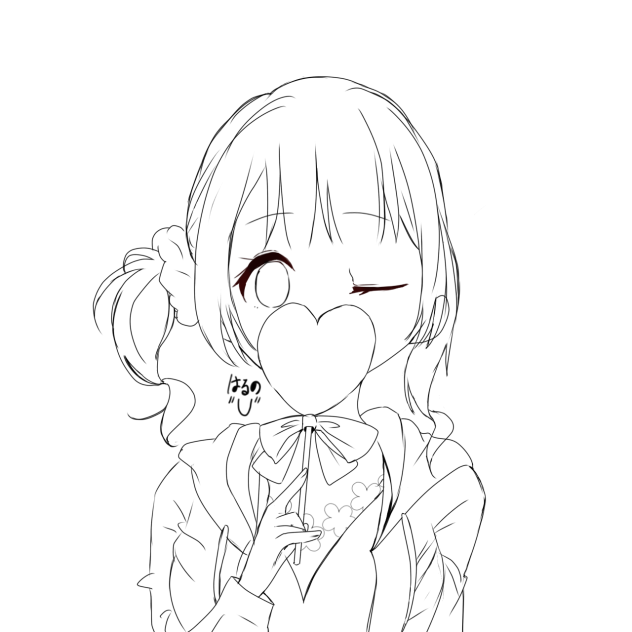 波の絵 線画 2019年作 ほなちゃん 線画 - ibisPaint