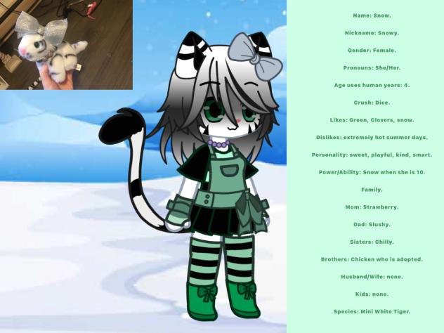 Snowy, Mini White Tiger, Plushy, Gacha,