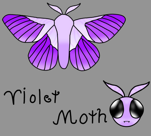 Violet moth