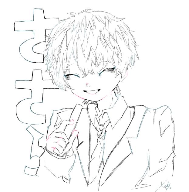 ヒプマイ簓線画