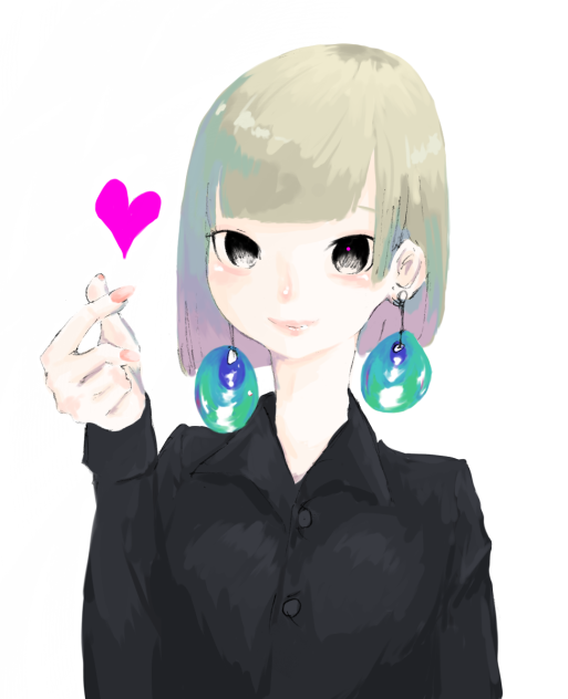 鉛筆(グラファイト)de女の子 - ibisPaint