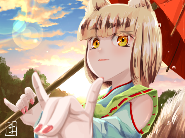 お稲荷さまと初日の出