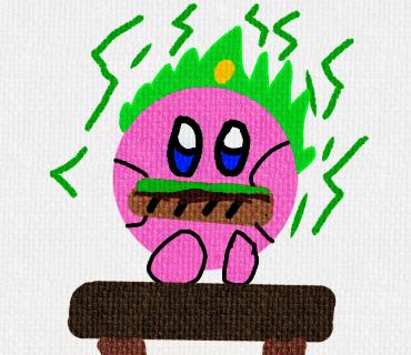 パン食べてるカービィ