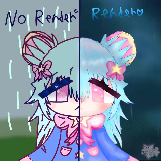 No Render Vs With Render ♡♥︎♡♥︎